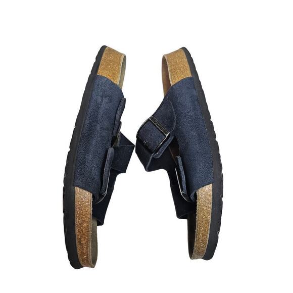 Birkenstock Arizona‎ Betula Sz40. L9 M7. Dark Navy. Germany Made. Suede. Hippie - Picture 3 of 14